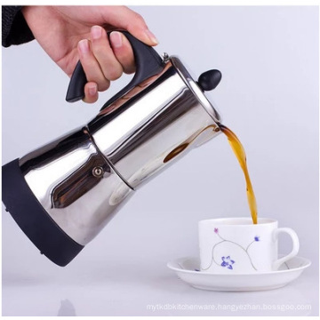 4 or 6 Cup Stainless Steel portable  Moka Pot Electric / Electric Moka Coffee Maker